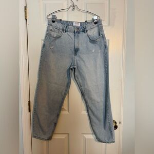 Miss Selfridge Light Blue 90’s Relaxed Distressed Jeans